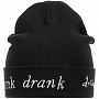 картинка Шапка с вышивкой Drunk, черная от магазина Одежда+