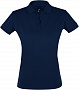 картинка Рубашка поло женская Perfect Women 180 темно-синяя от магазина Одежда+