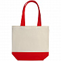 картинка Холщовая сумка Shopaholic, красная от магазина Одежда+