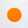 картинка Лейбл из ПВХ Dzeta Round, L оранжевый неон от магазина Одежда+