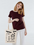 картинка Холщовая сумка с термонаклейками «Культурные люди», неокрашенная от магазина Одежда+