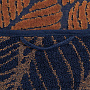 картинка Полотенце In Leaf, большое, синее с горчичным от магазина Одежда+