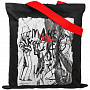 картинка Холщовая сумка Make Love, черная с красными ручками от магазина Одежда+