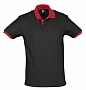 картинка Рубашка поло Prince 190, черная с красным от магазина Одежда+