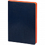 картинка Ежедневник Slip, недатированный, синий с оранжевым от магазина Одежда+