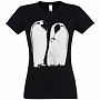 картинка Футболка женская Like a Penguin, черная от магазина Одежда+