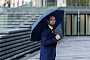 картинка Складной зонт doubleDub, синий от магазина Одежда+