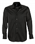 картинка Рубашка мужская с длинным рукавом Brighton, черная от магазина Одежда+