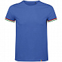 картинка Футболка мужская Rainbow Men, ярко-синяя с ярко-зеленым от магазина Одежда+