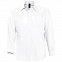 картинка Рубашка мужская с длинным рукавом Boston, белая от магазина Одежда+