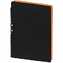 картинка Ежедневник Flexpen Black, недатированный, черный со светло-оранжевым от магазина Одежда+