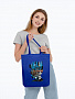 картинка Холщовая сумка Moscow Boy, ярко-синяя от магазина Одежда+
