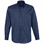 картинка Рубашка мужская с длинным рукавом Bel Air, темно-синяя (кобальт) от магазина Одежда+
