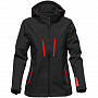 картинка Куртка софтшелл женская Patrol, черная с красным от магазина Одежда+
