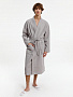 картинка Халат вафельный Kimono, светло-серый от магазина Одежда+