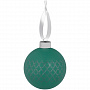 картинка Елочный шар King с лентой, 10 см, зеленый от магазина Одежда+