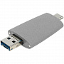 картинка Флешка Pebble Universal, USB 3.0, серая, 64 Гб от магазина Одежда+