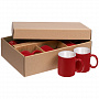 картинка Набор кружек Promo, красный от магазина Одежда+