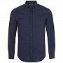 картинка Рубашка мужская Becker Men, темно-синяя с белым от магазина Одежда+
