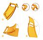 картинка Складная лопата-трансформер «Йети», желтая от магазина Одежда+