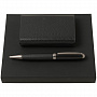 картинка Набор Hugo Boss: визитница с аккумулятором 4000 мАч и ручка, черный от магазина Одежда+