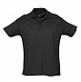 картинка Рубашка поло мужская Summer 170, черная от магазина Одежда+