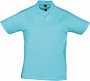 картинка Рубашка поло мужская Prescott Men 170, бирюзовая от магазина Одежда+