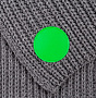 картинка Лейбл из ПВХ Dzeta Round, L, зеленый неон от магазина Одежда+