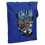 картинка Холщовая сумка Moscow Boy, ярко-синяя от магазина Одежда+