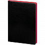 картинка Ежедневник Slip, недатированный, черный с красным, с белой бумагой от магазина Одежда+