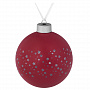 картинка Елочный шар Stars, 10 см, красный от магазина Одежда+