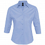 картинка Рубашка женская с рукавом 3/4 Effect 140, голубая от магазина Одежда+
