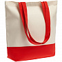 картинка Холщовая сумка Shopaholic, красная от магазина Одежда+