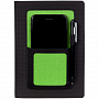 картинка Ежедневник Mobile, недатированный, черный с зеленым от магазина Одежда+