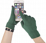 картинка Сенсорные перчатки Scroll, зеленые от магазина Одежда+