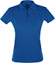 картинка Рубашка поло женская Perfect Women 180 ярко-синяя от магазина Одежда+
