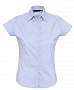 картинка Рубашка женская с коротким рукавом Excess, голубая от магазина Одежда+