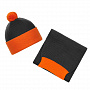 картинка Набор Snappy, темно-серый с оранжевым от магазина Одежда+