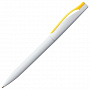 картинка Ручка шариковая Pin, белая с желтым от магазина Одежда+