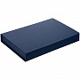 картинка Коробка Silk с ложементом под ежедневник и ручку, синяя от магазина Одежда+