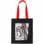 картинка Холщовая сумка Make Love, черная с красными ручками от магазина Одежда+