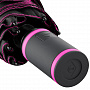 картинка Зонт складной AOC Mini с цветными спицами, розовый от магазина Одежда+