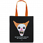 картинка Холщовая сумка «Цирк», черная с оранжевыми ручками от магазина Одежда+