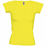 картинка Футболка женская Melrose 150 с глубоким вырезом, лимонно-желтая от магазина Одежда+