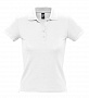 картинка Рубашка поло женская People 210, белая от магазина Одежда+