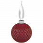 картинка Елочный шар King с лентой, 10 см, красный от магазина Одежда+