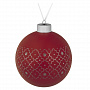 картинка Елочный шар Chain, 10 см, красный от магазина Одежда+