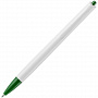 картинка Ручка шариковая Tick, белая с зеленым от магазина Одежда+