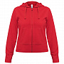 картинка Толстовка женская Hooded Full Zip красная от магазина Одежда+