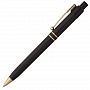 картинка Ручка шариковая Raja Gold, черная от магазина Одежда+